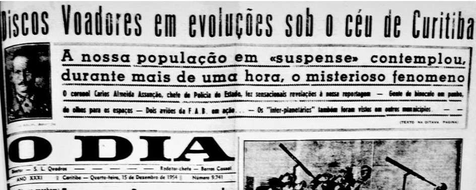 O dia em que Discos Voadores Assustaram Curitiba O dia em que Discos Voadores Assustaram Curitiba