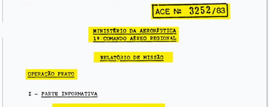 Os Documentos Oficiais da Operação Prato