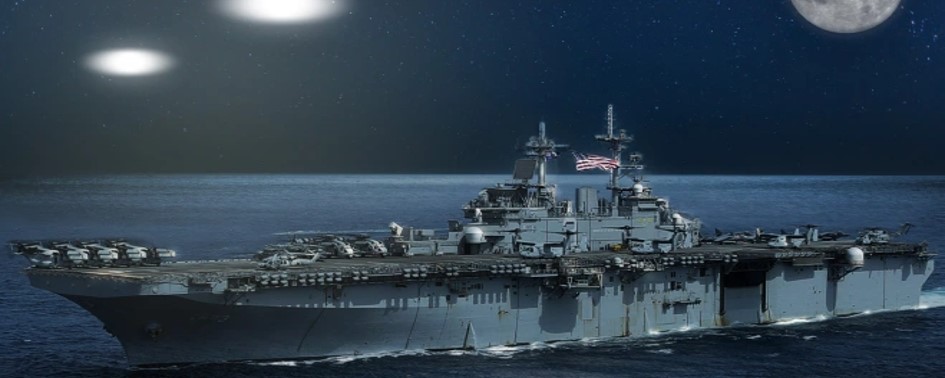 Pentágono classificou vídeo de dois UFOs sobrevoando navios da Marinha do país.